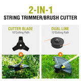 40V 13" Cordless Brush Cutter w/ Battery & Charger DB2501
