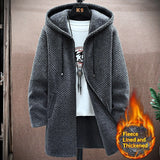 Men's Mid-Length Knitted Cardigan Coat Casual And Versatile