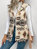 Women's Double-sided Printed Hooded Vest