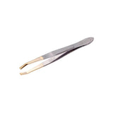 Lionesse Flat Tip Tweezers for Precision Grooming Grey