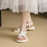 2023 Women's Comfy Flat Leather Roman Sandals