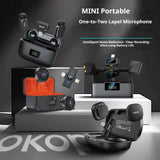 KP-M118 Best-Selling Wireless Lavalier Microphone New Model For Vlogs Livestreaming And Short-Video Recording Features Digital Display In Stock