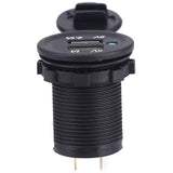 DC 5V 3.1A Dual USB Charger Socket Waterproof Power Outlet with Blue LED