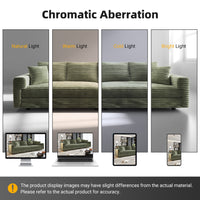 102.4 ' Plush Corduroy 4-Seat Sofa,Modern Comfy Upholstered Sofa Cloud Couch,Deep Seat Couches with Soft Pillows,Convertible Deep Seat Sofa Lounge Chair for Living Room Bedroom,Apartment,Office,Green