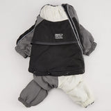 Pet Winter Color Matching Cotton-padded Clothes Dog Medium Large Dog Warm And Comfortable