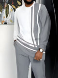 Fashionable Mens Long-Sleeve Pants Sports Suit