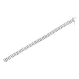 14K White Gold 4 7/8 cttw Baguette & Round Brilliant-Cut Diamond Channel- & Prong-Set Tennis Bracelet (I-J Color, I1-I2 Clarity) - Size 7.25"