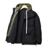 Couples Student Fake Two-Piece Puffer Jacket Cotton Coat