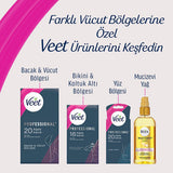Veet Profesyonel Wax Strips for Hair Removal - Easy Gelwax Technology for Smooth Skin up to 28 Days - Normal Skin, 20 Strips
