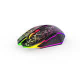 Bluetooth Dual-mode 24G Radio Gaming Mouse Rechargeable Luminous Mute Breathing Light