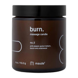 burn - Jojoba Oil Massage Candle for Skin Softening & Relaxation, Cruelty-Free & Natural Ingredients