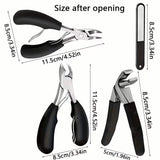 4-Piece Elderly-Friendly Toenail Clipper Set