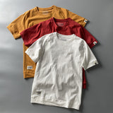 Mens Retro Crew-Neck Short-Sleeve T-Shirt