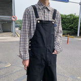 Men's Loose-Fit Stylish Multi-Pocket Jumpsuit With Suspender Straps