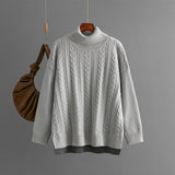 Two-tone Patchwork Jacquard Loose  Western-style Slimming Top For Women