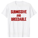 Obedient And Reproducible T-shirt Funny Humor Pure Cotton Neutral