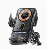 Car Phone Holder With Wireless Magnetic Charger Supports Fast Charging