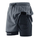 Casual All-match Two-piece Shorts For Sports Running And Fitness