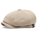 Mens British-Style Retro Casual Octagonal Cap