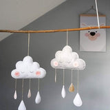 Decorative Cloud Felt Raindrop Pendant