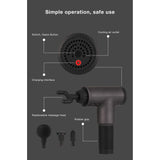 Deep Tissue Massage Gun with Interchangeable Heads
