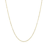 14k Yellow Gold Singapore Chain 0.8mm