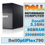 Dell OptiPlex 790 MT/Core i5-2400 Quad @ 3.1 GHz (Refurbished)