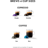 De'Longhi Nespresso VertuoPlus Coffee and Espresso Machine by De'Longhi, 38 ounces, Matte Black (Refurbished)