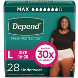 Depend Fresh Protection Underwear for Women, Maximum