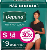 Depend Fresh Protection Underwear for Women, Maximum