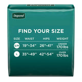 Depend Incontinence Protection with Tabs, Maximum Absorbency