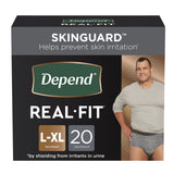 Depend Men's Real Fit Absorbent Underwear, Maximum