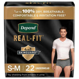 Depend Real Fit Absorbent Underwear for Men, Maximum
