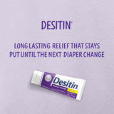 Desitin Maximum Strength Baby Diaper Rash Cream, 40% Zinc Oxide for Treatment, Relief & Prevention, Hypoallergenic, Phthalate- & Paraben-Free Paste, Protects Skin for 12 Hours, 4.8 oz