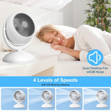 Desk Air Circulator Fan 4 Speed Adjustment