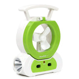Desk Cooling Fan with 180 Degree Adjustable LED Lamp