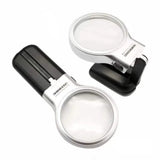Desktop Handheld Magnifier Two-way Magnifying Mirror Foldable