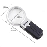 Desktop Handheld Magnifier Two-way Magnifying Mirror Foldable