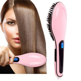 Detangling Hair Straightener Brush - Assorted Colors