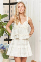 ADORA Ruffled Tiered Crop Top