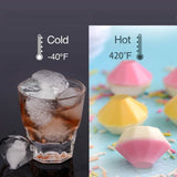 Diamond Flexible Silicone Ice Cube Mold Tray