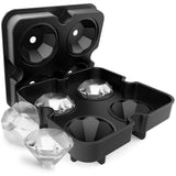Diamond Flexible Silicone Ice Cube Mold Tray
