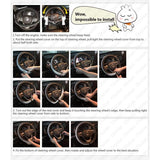 Diamond Leather Steering Wheel Cover with Bling Bling Crystal Rhinestones