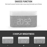 Digital Alarm Clock with Wireless Charging