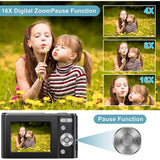 Digital Baby Camera 1080P 48MP with 32GB SD Card