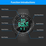 Digital Men's Sports Military Tactical Wrist Watch