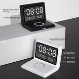 Digital Mirror Clock Wireless Charging Alarm Clock