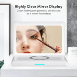 Digital Mirror Clock Wireless Charging Alarm Clock