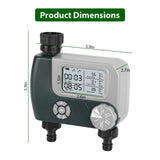 Digital Programmable Sprinkler Timer with 2 Outlet Zones