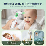 Digital Thermometer for Adults and Kids, Forehead No-Touch Thermometer with Fever Alarm, Accurate and Easy-to-use Thermometer for Home use